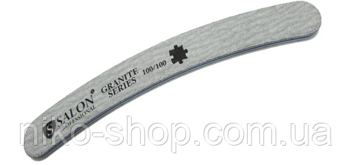 Пилка Salon 100/100 бумеранг, фото 1