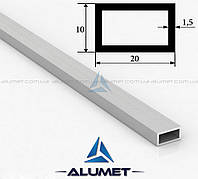 Труба алюмінієва 20х10х1.5 мм прямокутна без покриття ПАС-1760 (БПЗ-0579)