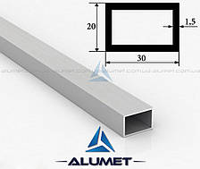 Труба алюмінієва 30х20х1.5 мм прямокутна без покриття ПАС-0518