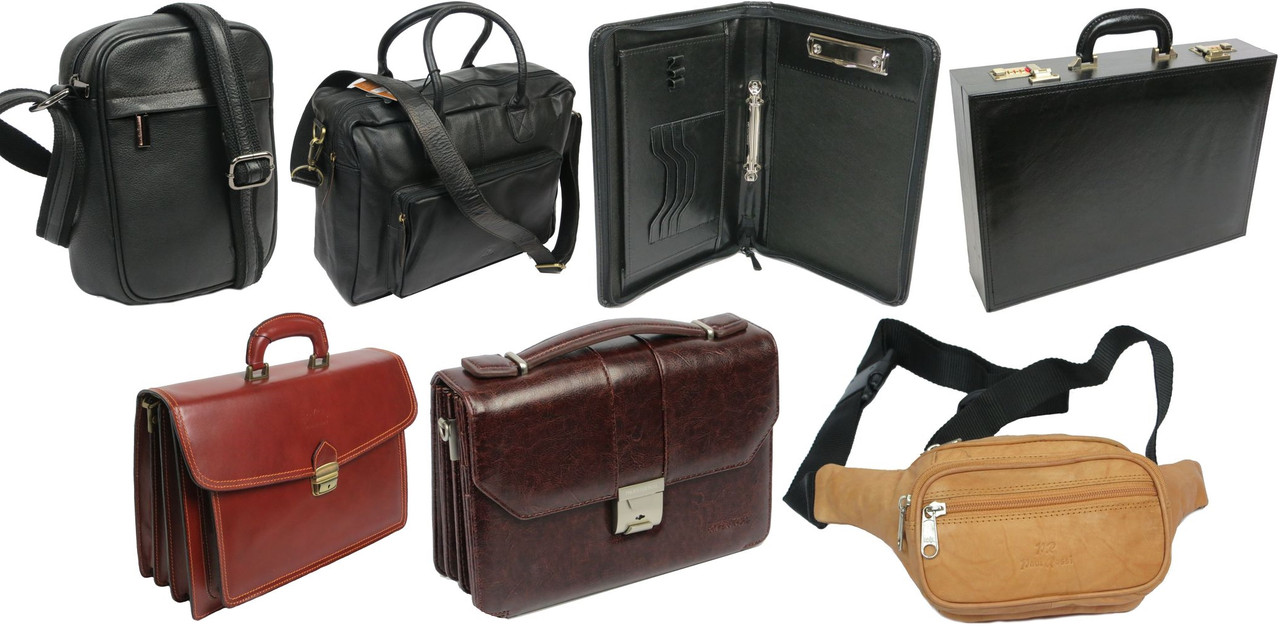Мужские сумки, портфели, деловые папки, барсетки, дипломаты, сумки на пояс, фото 1
