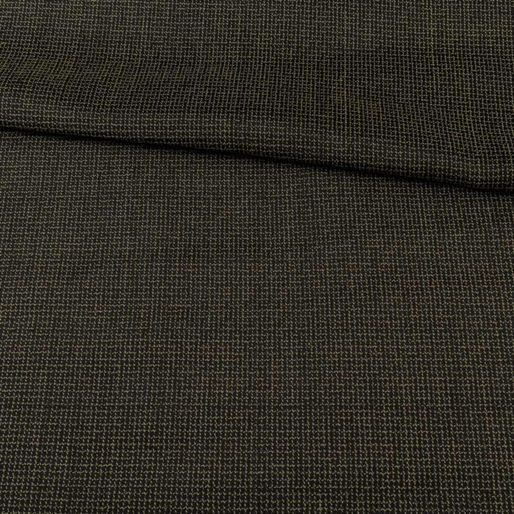 Жаккард * чорний в чорно-жовту рельєфну клітку, ш.148