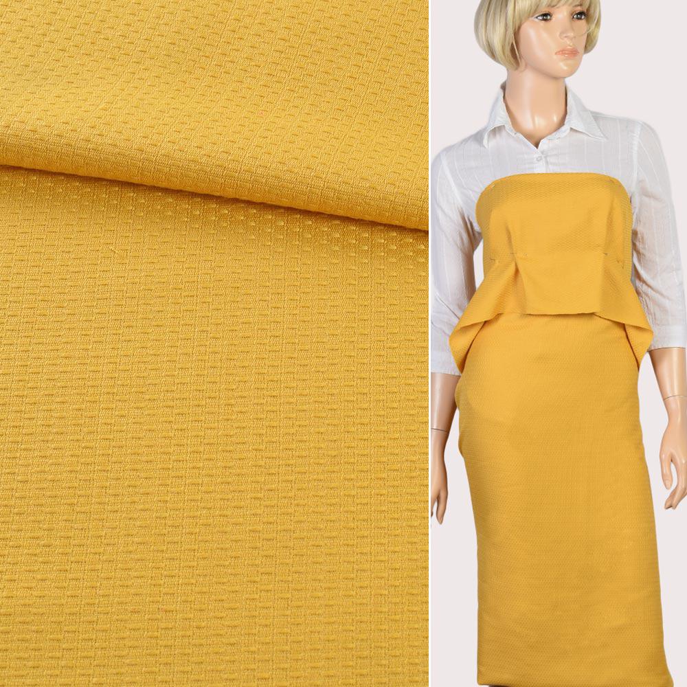 Рогожка костюмна з віскозою бурштинова, ш.148