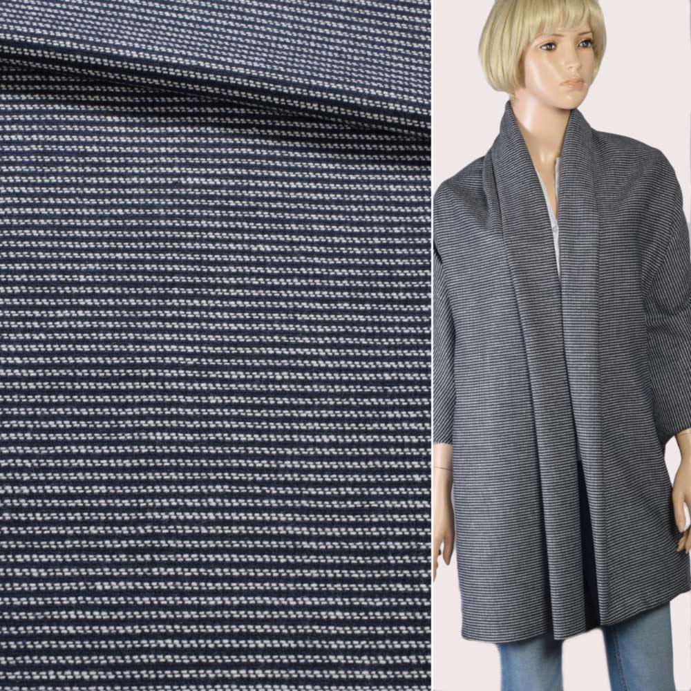 Рогожка синя з білою смугою, ш.150