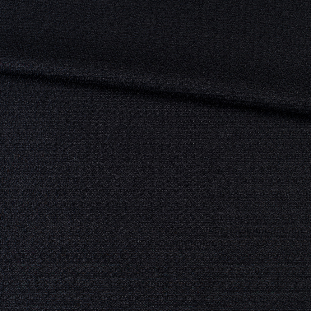 Рогожка костюмна з віскозою синя темна, ш.150