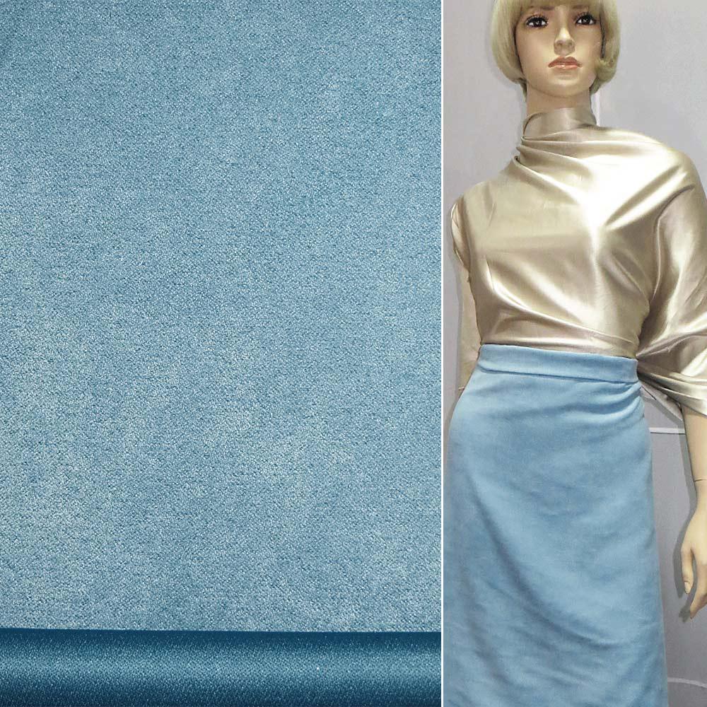 Замша штучна блакитна