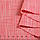 Рогожка костюмна бавовняна з льоном червона з білим переплетенням ш.150, фото 2