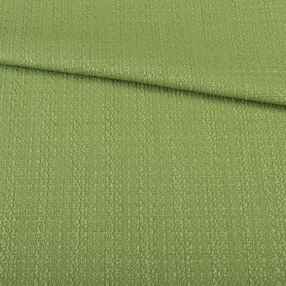 Рогожка костюмна бавовняна зелена світла, ш.145