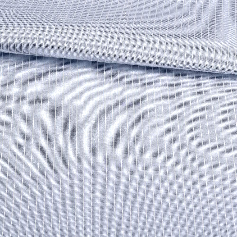 Поликоттон блакитний в білу смугу 4 * 1мм ш.143