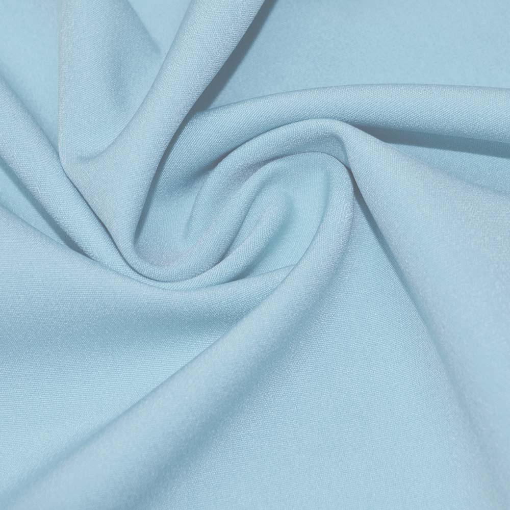 Креп костюмний бістрейч блакитний світлий ш.150