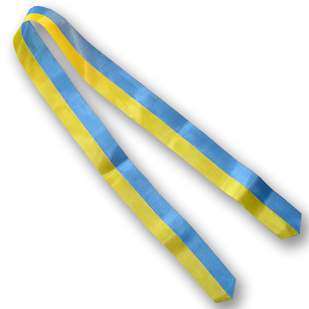 Стрічка (стричка), жовто-синя, 104*4.8 см.