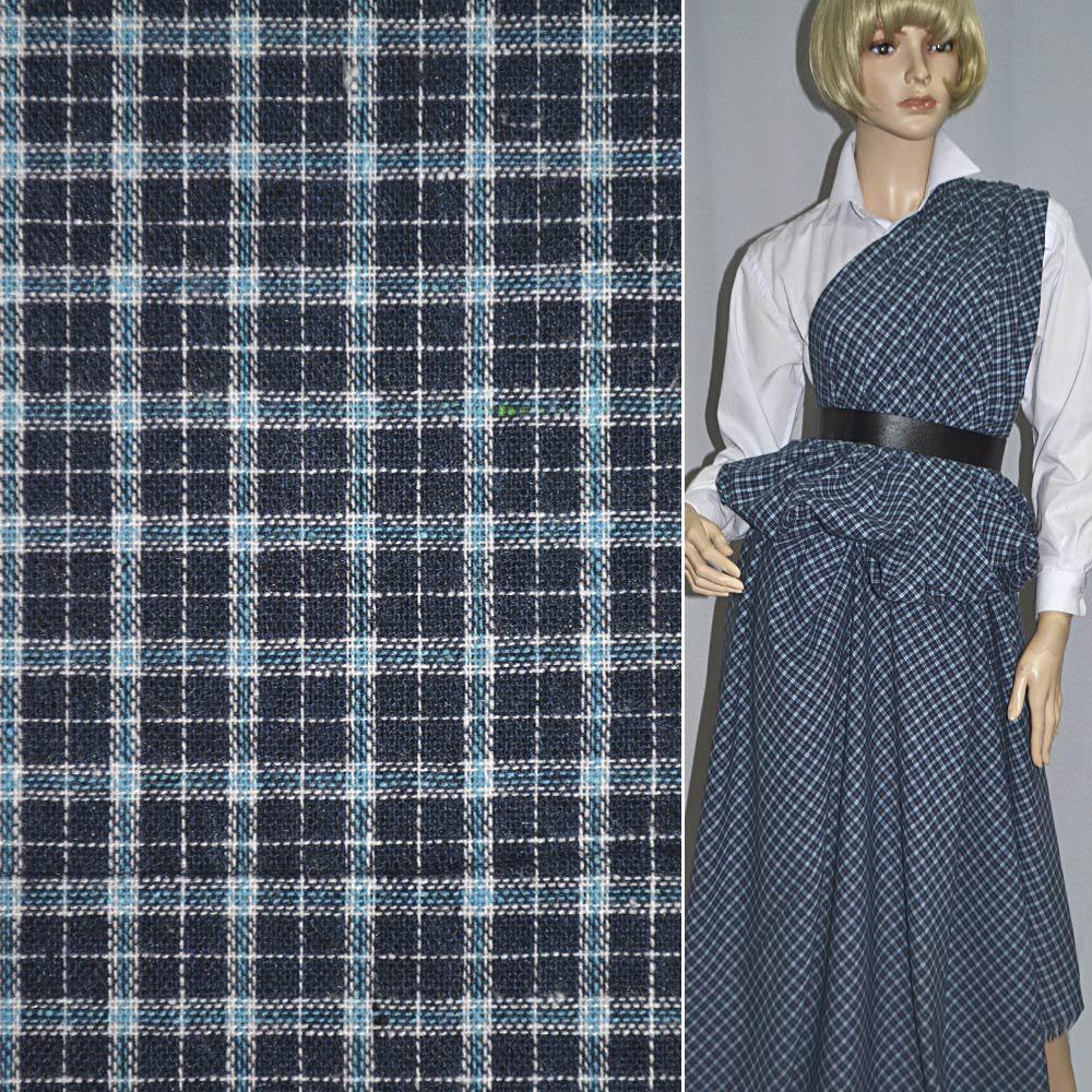 Шотландка в синьо-блакитні квадрати ш.145