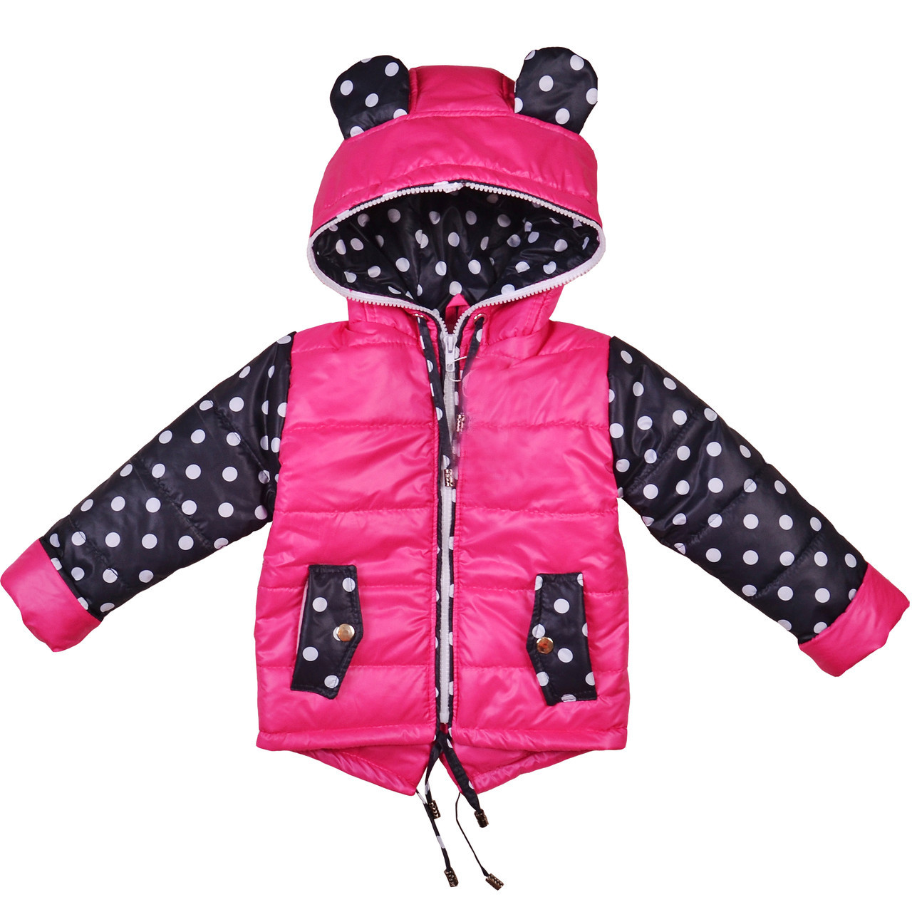 Дитяча куртка-жилетка для дівчинки "Вушка"