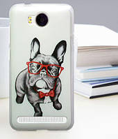 Силіконовий бампер чохол для Huawei Y3ii Y3 2 з малюнком Собака в окулярах