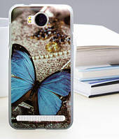 Силіконовий бампер чохол для Huawei Y3ii Y3 2 з малюнком Метелик