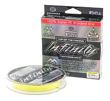 Шнур плетений Kosadaka Infinity - 150м - Ø0.12мм - 6.58кг - Yellow
