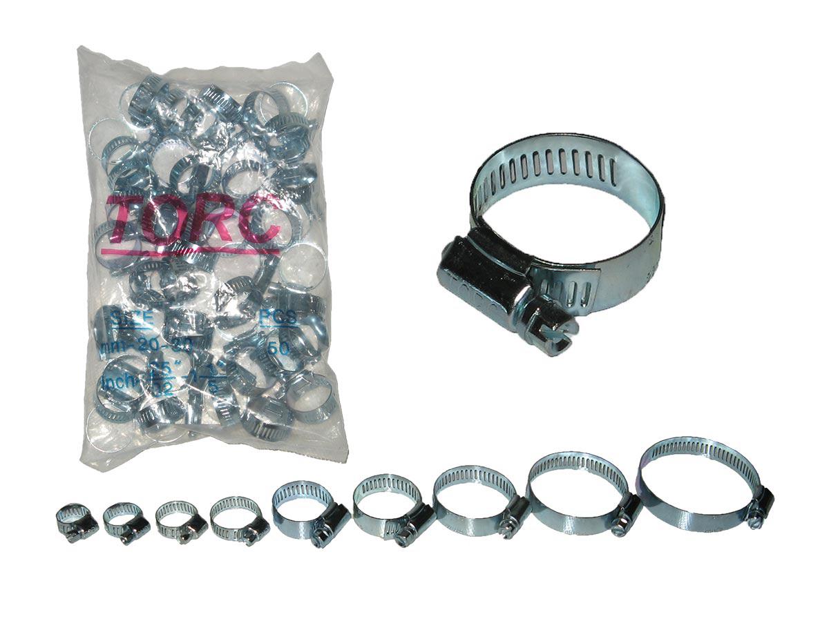 Хомут метал TORC 22-36 оцинковка (50 шт.)