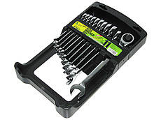 Набір ключів ріжково-тріскачувальних 11 шт. 8-19 мм ALLOID НК-2081-11