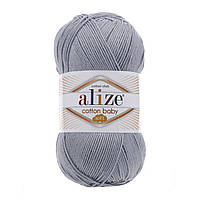 Alize Cotton Baby soft (Ализе Коттон Беби софт) 21 серый