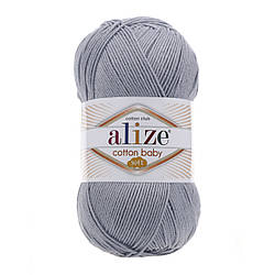 Alize Cotton Baby soft (Алізе Коттон Бебі софт) 21 сірий