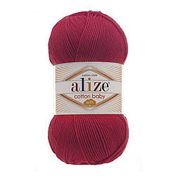 Alize Cotton Baby soft (Алізе Коттон Бебі софт) 56 червоний