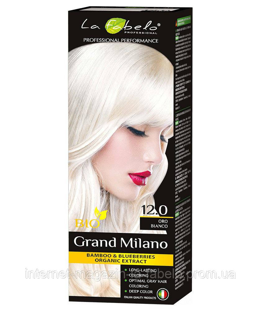 Крем-фарба для волосся біо 100 мл тон 12.0 La Fabelo Professional