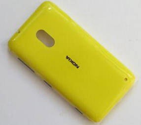 Задня кришка Nokia Lumia 620 жовта оригінал , 02500T0