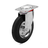 Колеса 80 мм з поворотним кронштейном з майданчиком (посилений кронштейн)