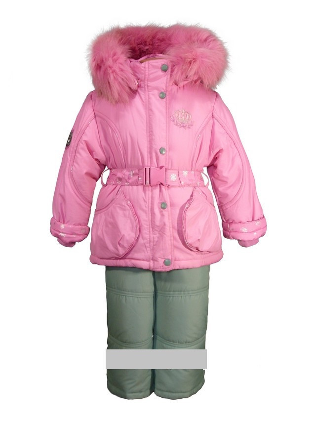 Дитячий зимовий комбінезон для дівчинки Donilo 2151, з жилеточкой, розміри 86-92