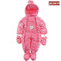 Детский зимний комбинезон-трансформер для девочки KIKO 3050, наполнитель - пух, размеры 68-80