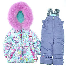 Дитячий зимовий комбінезон для дівчинки KIKO, Кіко 4550, на ріст від 74-92, фото 5