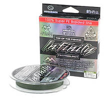 Шнур плетений Kosadaka Infinity - 150м - Ø0.25мм - 18.4кг - Green