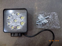 Ліхтар LED (противотуманки) додатковий світлодіодний 9 світлодіодів 27W 12V 6000 K (пр-во LED,Китай)