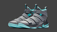 Кроссовки Nike LeBron Soldier 11 Grey-Ice Blue