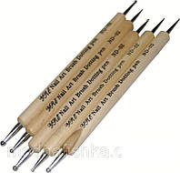 Дотс в наборе деревянная ручка (5 шт.) YRE ND-02