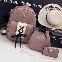 Набір оригінального дизайну, рюкзак, сумка, візитниця, фото 2