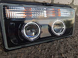 Передні фари на ВАЗ 2107 чорні (Ангельські глазкі), фото 3