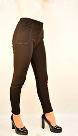 Лосини жіночі з кишенями Linda L/XL чорний