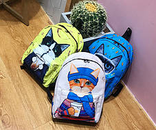 Шкільний рюкзак з Котом для старшокласників, фото 2