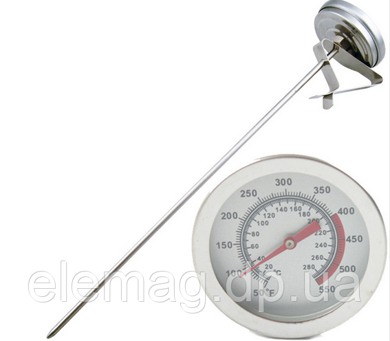 Термометр з прищіпкою +280 °С Дуже довгий щуп - 400 мм