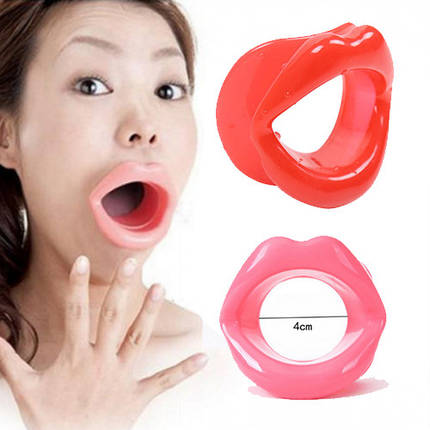 Кляп силіконові губи без ременю бдзм Lips Gag 4 см діаметр внутрішній, фото 2