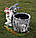 Декоративне кашпо "Пенок із зайчикою і мухомором" H-32 см, фото 4