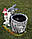 Декоративне кашпо "Пенок із зайчикою і мухомором" H-32 см, фото 5