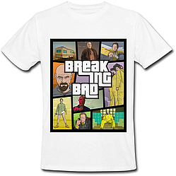 Футболка Breaking Bad - GTA Style (біла)