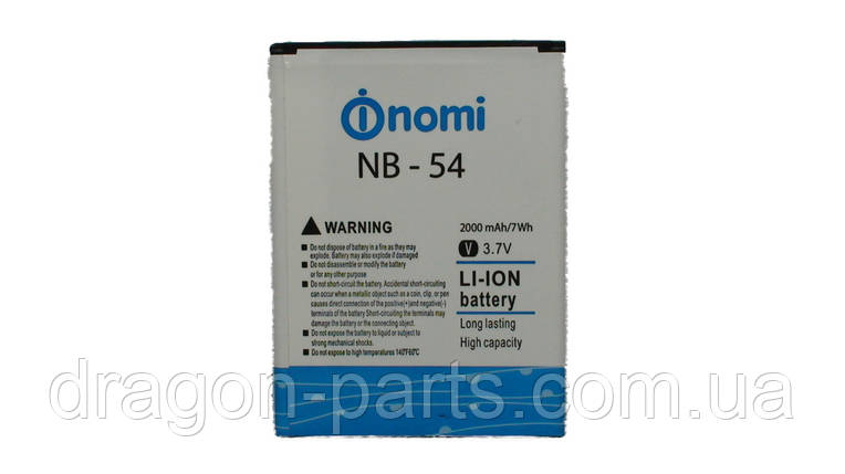 Акумулятор Nomi i504 (АКБ, Батарея) NB-54, оригінал, фото 2