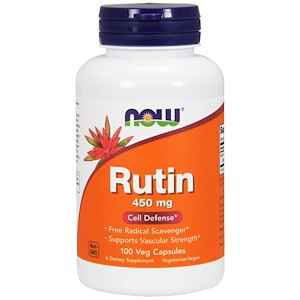 Now Foods, Рутин, 450 мг, 100 капсул на рослинній основі