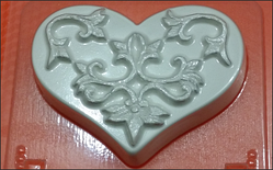 Пластикова Форма для мила - Серце Візерунок