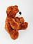 Коричневий плюшевий ведмедик 83 см, фото 2