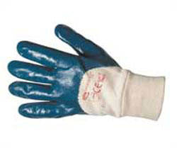 Рукавички нітрилові сині МБС (В'язаний манжет)