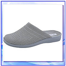 Сабо медичне чоловіче "Іонел" / сірі / штучна шкіра / Теллус 44р