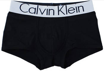 Труси чоловічі боксери бавовна Calvin Klein Steel, розмір XL (50-52), чорні, 03264